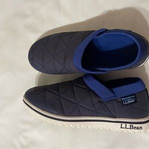 LL Bean Katahdin Camp Slip On Shoes Diamond Quilted Blue Unisex SZ 5